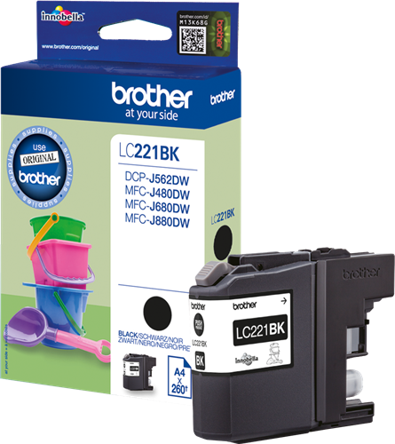 Cartucho Brother Lc221 Negro 260pg